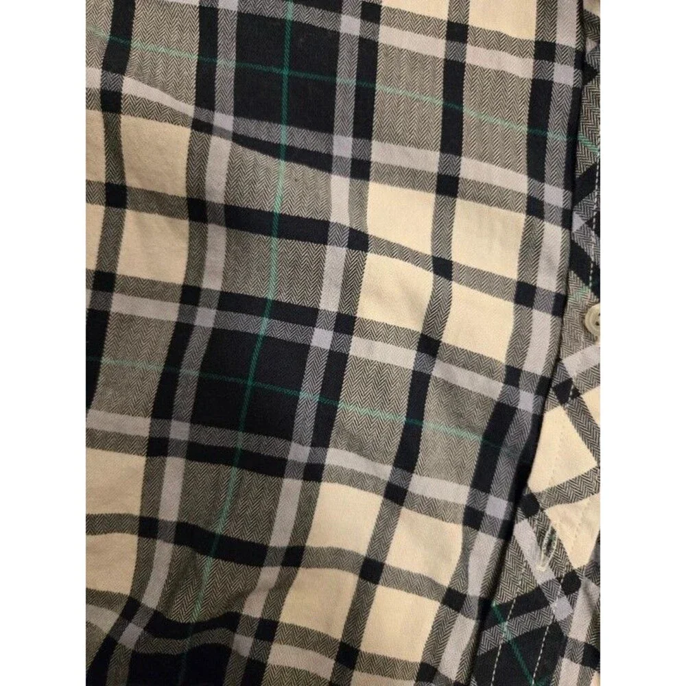 Banana Republic plaid button down-size small